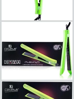 Royale Lime Green Flat Iron - Ceramic Hair Straightener